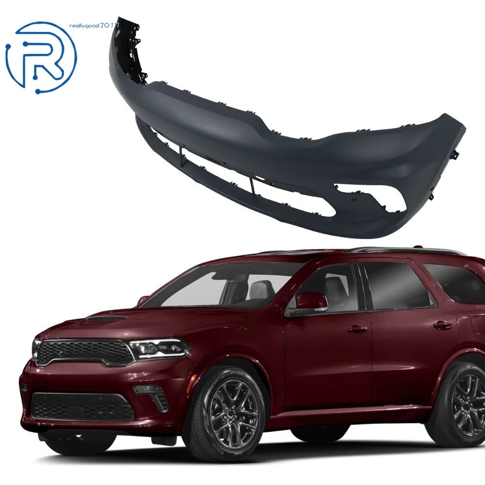 Front Upper Bumper Cover for Dodge Durango (2021–2022) Black Plastic