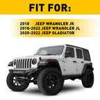 Set of 2 Black Sun Visors for Jeep Gladiator JL Wrangler (2018âPresent)