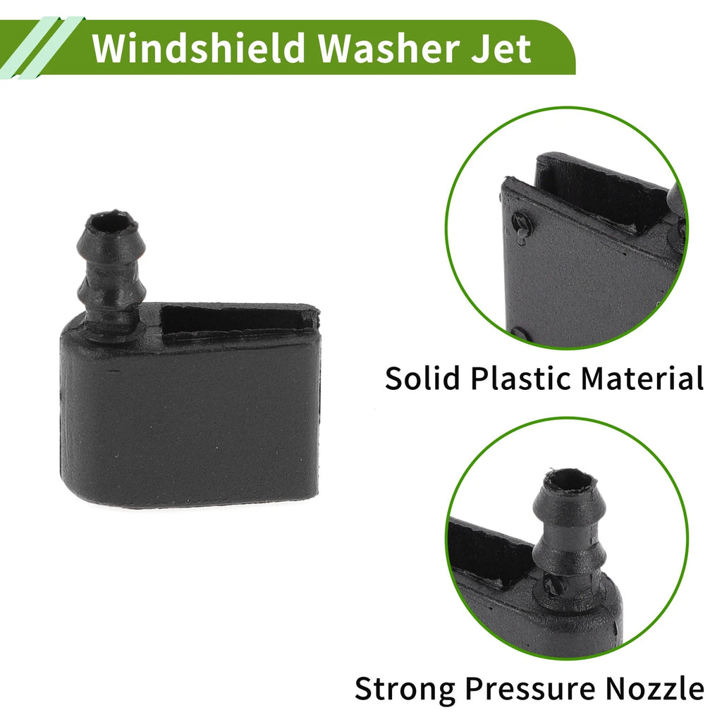Windshield Washer Nozzle Set with Hose Connector for Mercedes-Benz (No. 2E1955985)