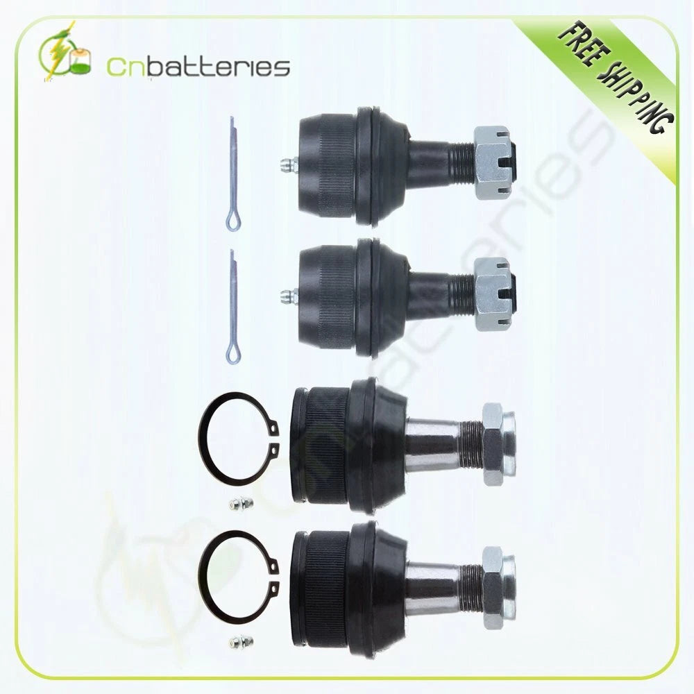 Set of 4 Front Upper & Lower Ball Joints for Chevrolet Dodge Ford GMC Jeep