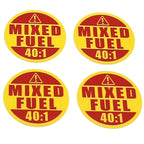 Mixed Fuel 40:1 Sticker for