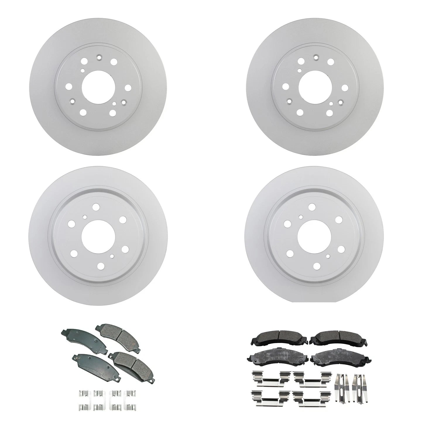 Brake Rotor & Akebono ProACT Pad Kit for Sierra 1500 AWD (2014–2020)