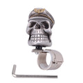 Silver Skull Steering Wheel Spinner Knob for Cars