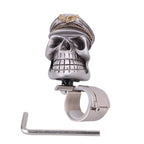 Silver Skull Steering Wheel Spinner Knob for Cars