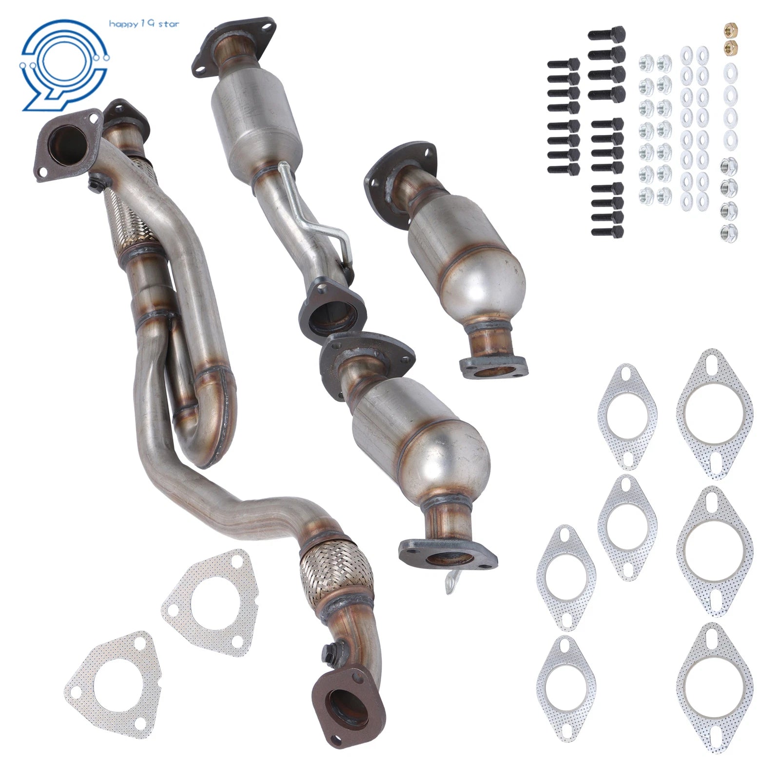 Set of 3 Catalytic Converters for GMC Acadia (2009–2017)