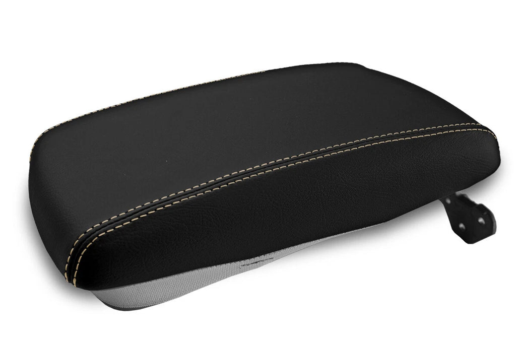 Leather Console Lid Armrest Cover for Hyundai Genesis Sedan (2009–2014) Beige