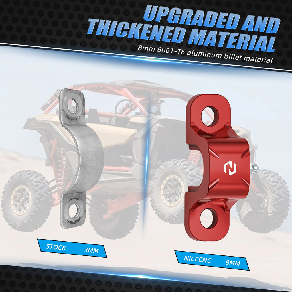 Front Sway Bar Clamp Mounts for Can-Am Maverick X3 Max RR & R (2017–2023)