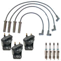 Set of 2 Ignition Coils & 4 Iridium Spark Plug Wires for Cavalier