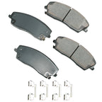 Front Brake Kit 320mm Rotors Akebono Ceramic Pads for Dodge Challenger (2008–2023)