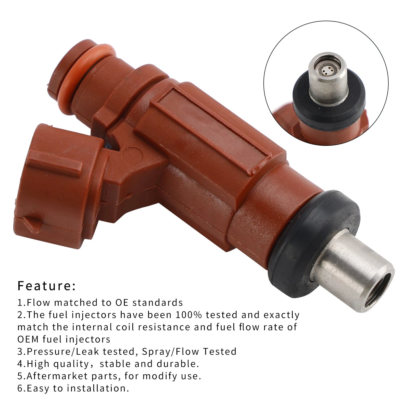 Fuel Injector 5B4-13761-00-00 for Yamaha Rhino 700 (2008–2013)