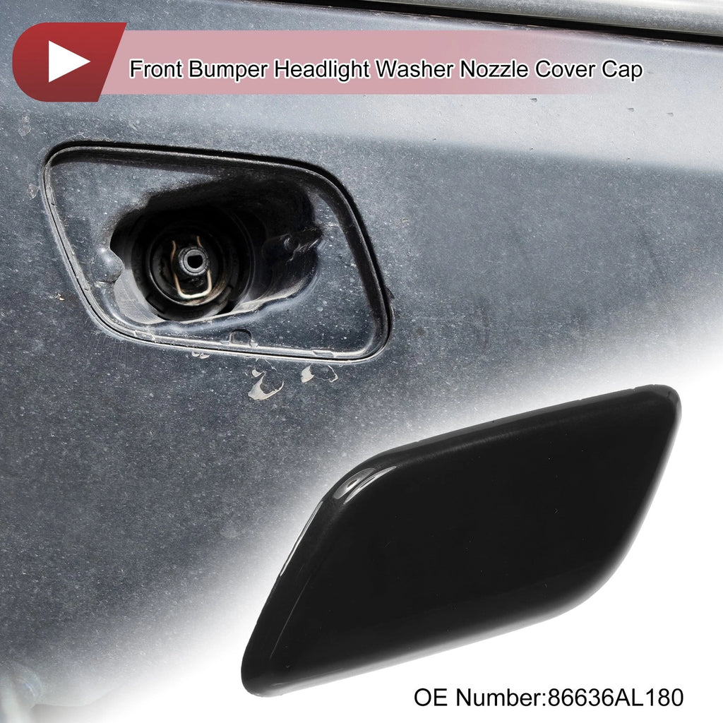 Front Left Washer Nozzle Cover Cap for Subaru Outback (2010–2018) Black