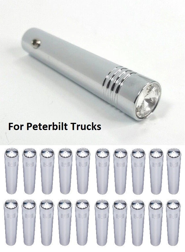 Toggle Switch Extension Clear 2-1/4in Chrome Metal for Peterbilt (2010–2024)