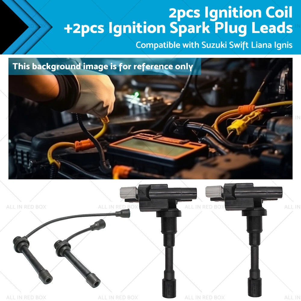 Ignition Coil & Spark Plug Lead for Suzuki Swift 1.5L (RS415 EZ ZC ZD HT)