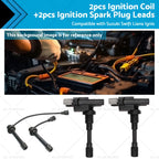 Ignition Coil & Spark Plug Lead for Suzuki Swift 1.5L (RS415 EZ ZC ZD HT)