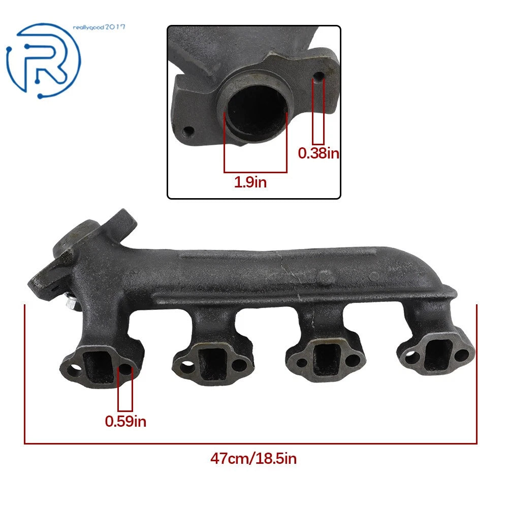Right Exhaust Manifold E6AZ9430G 674-153 for Ford Truck Van 5.0L V8 (1986–1996)