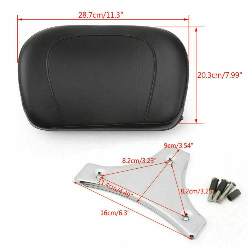 Sissy Bar Backrest Pad for Electra Glide Road King (2009–2014)