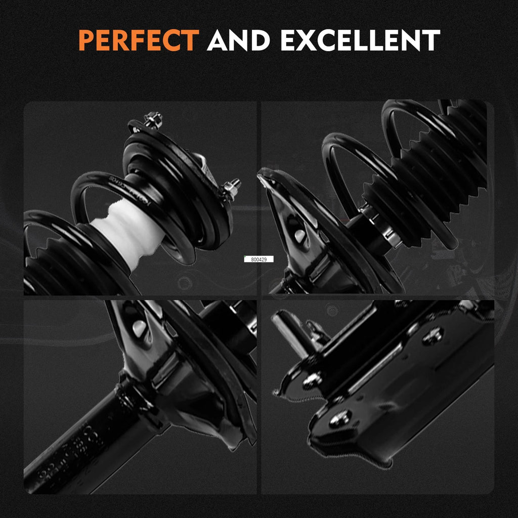Set of 2 Rear Complete Struts for Hyundai Accent (2000–2005)