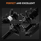 Set of 2 Rear Complete Struts for Hyundai Accent (2000–2005)