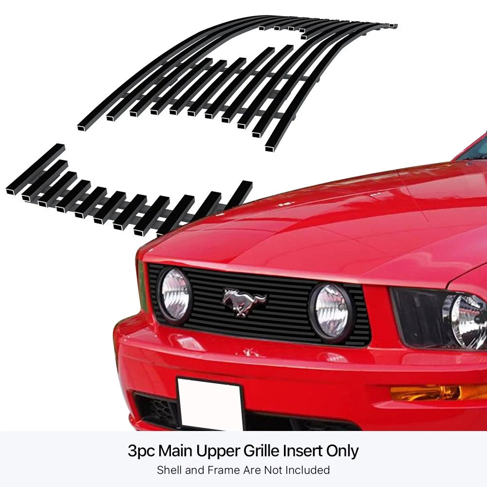 Stainless Black Billet Grille for Ford Mustang GT (2005-2009)