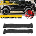 2X Black Heavy Duty Door Limiting Check Strap for Jeep Wrangler (CJ-YJ-TJ-JK-JKU)