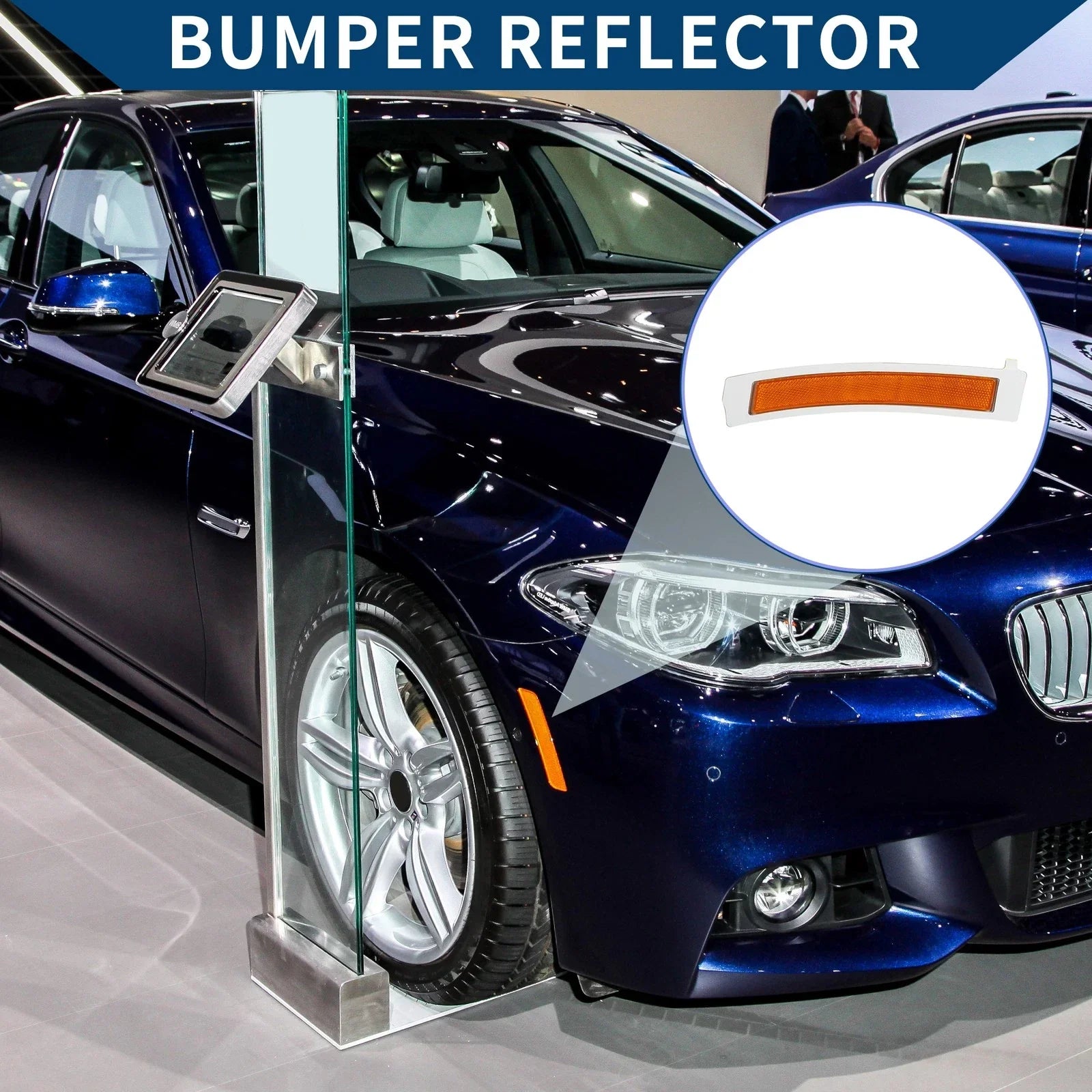 Front Right Bumper Reflector for BMW 535i GT (2010-2017)