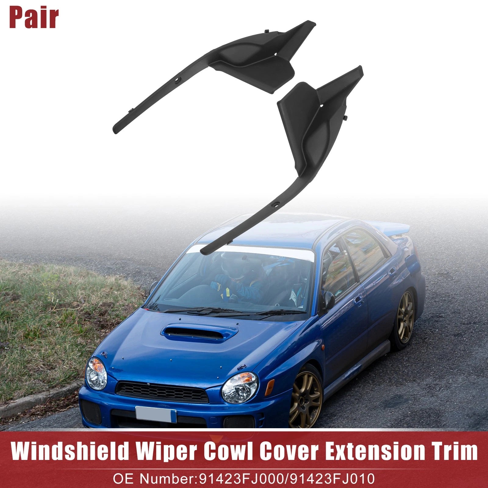 1 Pair Windshield Wiper Cowl Cover Panel for Subaru Impreza (2012–2016)