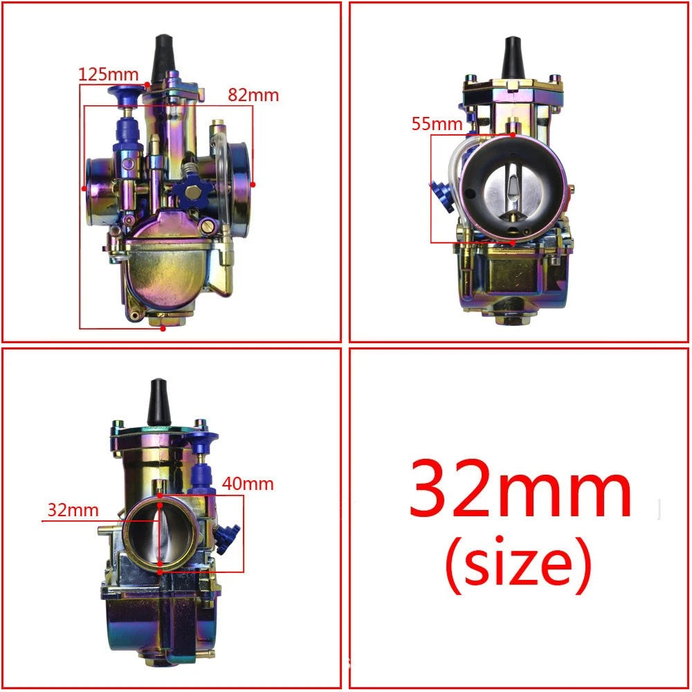 32mm Carburetor with Power Jet for PWK32 200cc-250cc (2/4 Stroke)