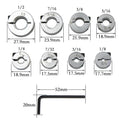Positioning Rings Set of 8 for Heavy Duty Drilling Equipment