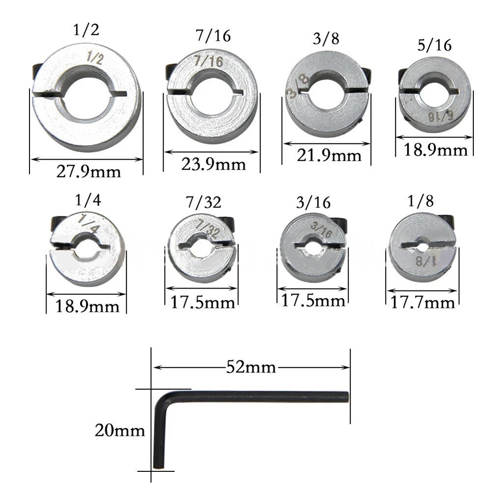Positioning Rings Set of 8 for Heavy Duty Drilling Equipment