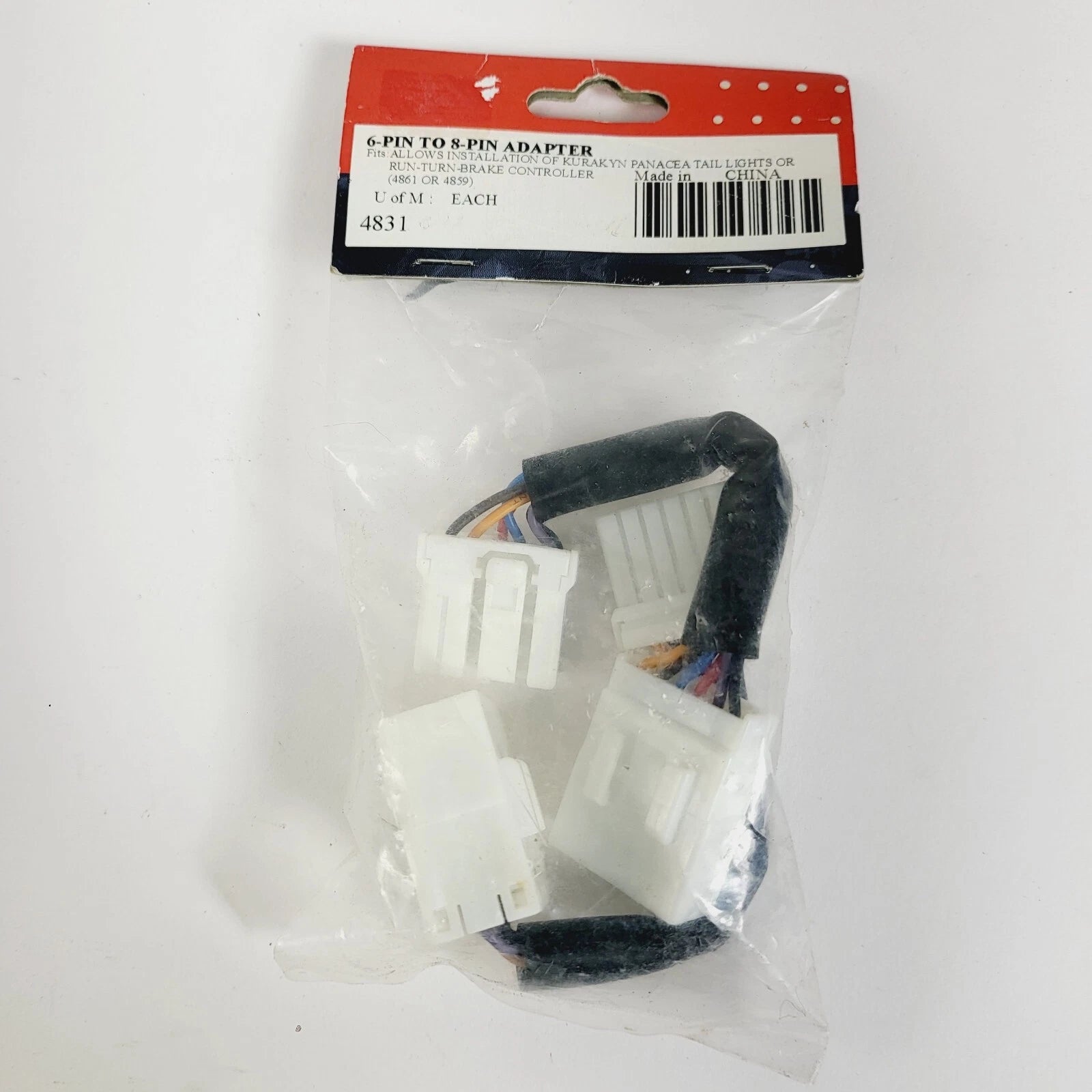 6 Pin to 8 Pin Tail Light Adapter for Harley Davidson XL Models (2004–2013)
