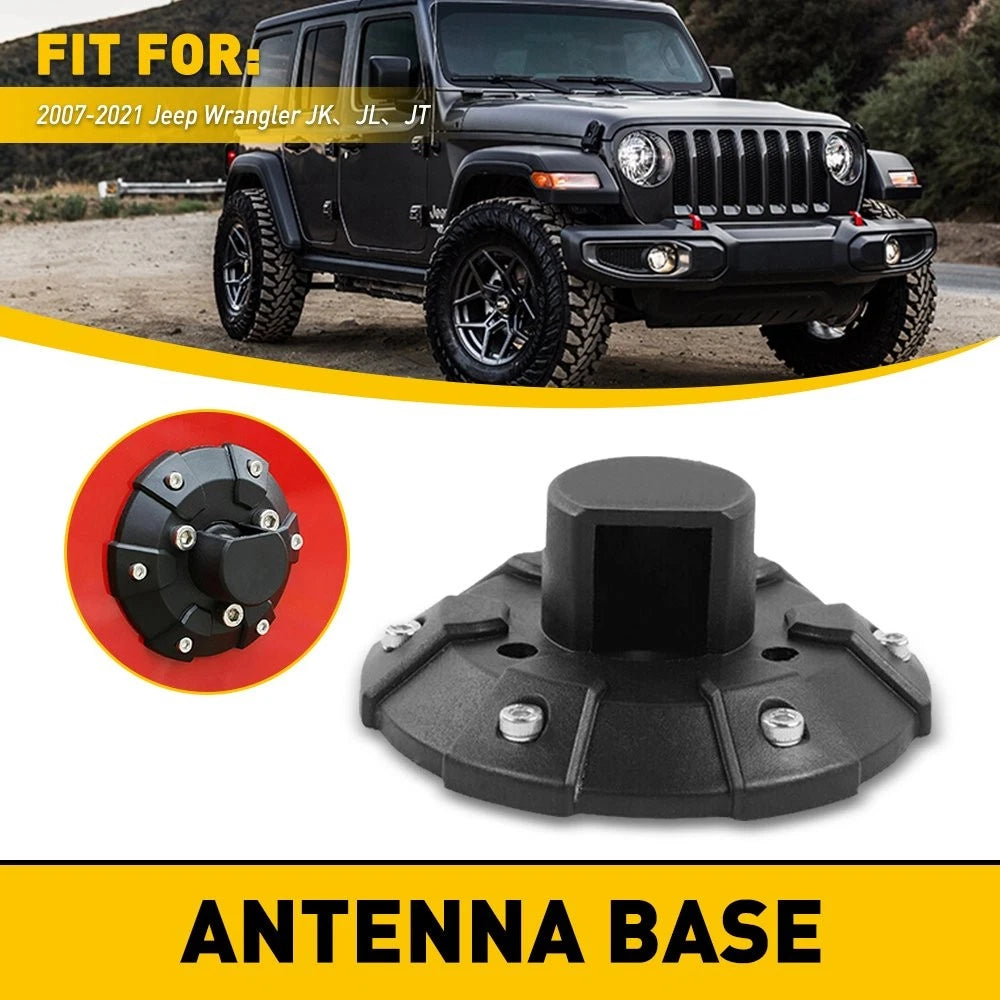 Antenna Base Cover for Jeep Wrangler JK JL JLU JT (2007–2022)