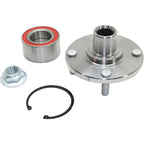 Set of 2 Wheel Hubs for Ford Focus (2000–2011) Front with Bearing