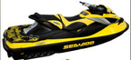 Hydro-Turf Seat Cover for Seadoo RXT - IS Wakepro (2009–2015) Black/Yellow