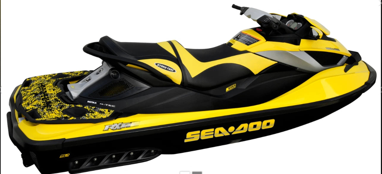 Hydro-Turf Seat Cover for Seadoo RXT - IS Wakepro (2009–2015) Black/Yellow