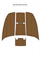 EVA Faux Teak Deck Flooring Pads for White Shark 285 (2005) - Self Adhesive