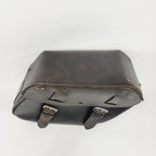 Right Side Skull Leather Saddlebag for Harley Dyna (2002–2017)