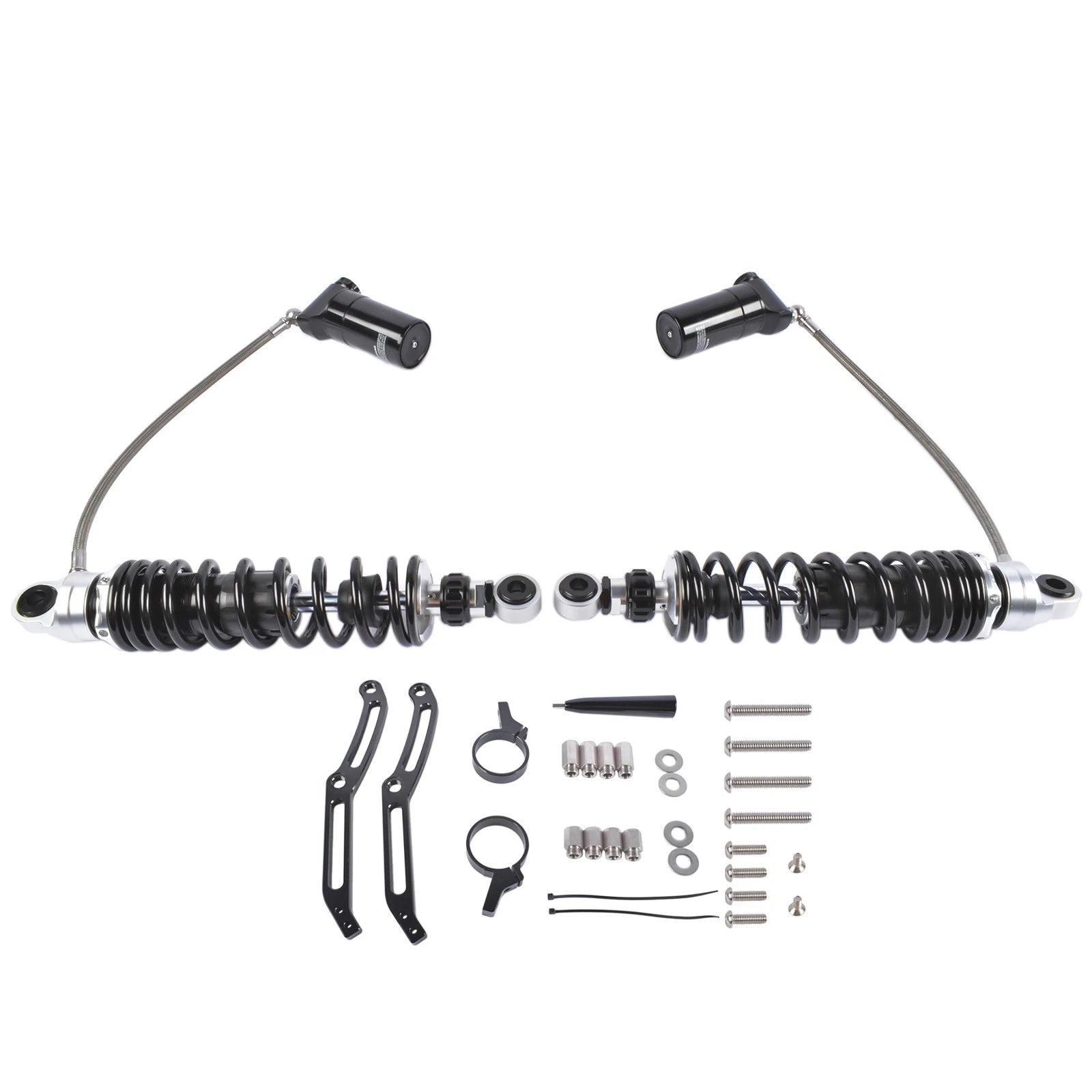 Adjustable Remote Reservoir Rear Shock Absorbers for Harley Electra Glide (2014-2024)