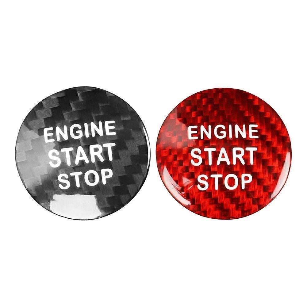 2X Carbon Fiber Engine Start Stop Button Cover for Lexus IS ES GS NX RX LX