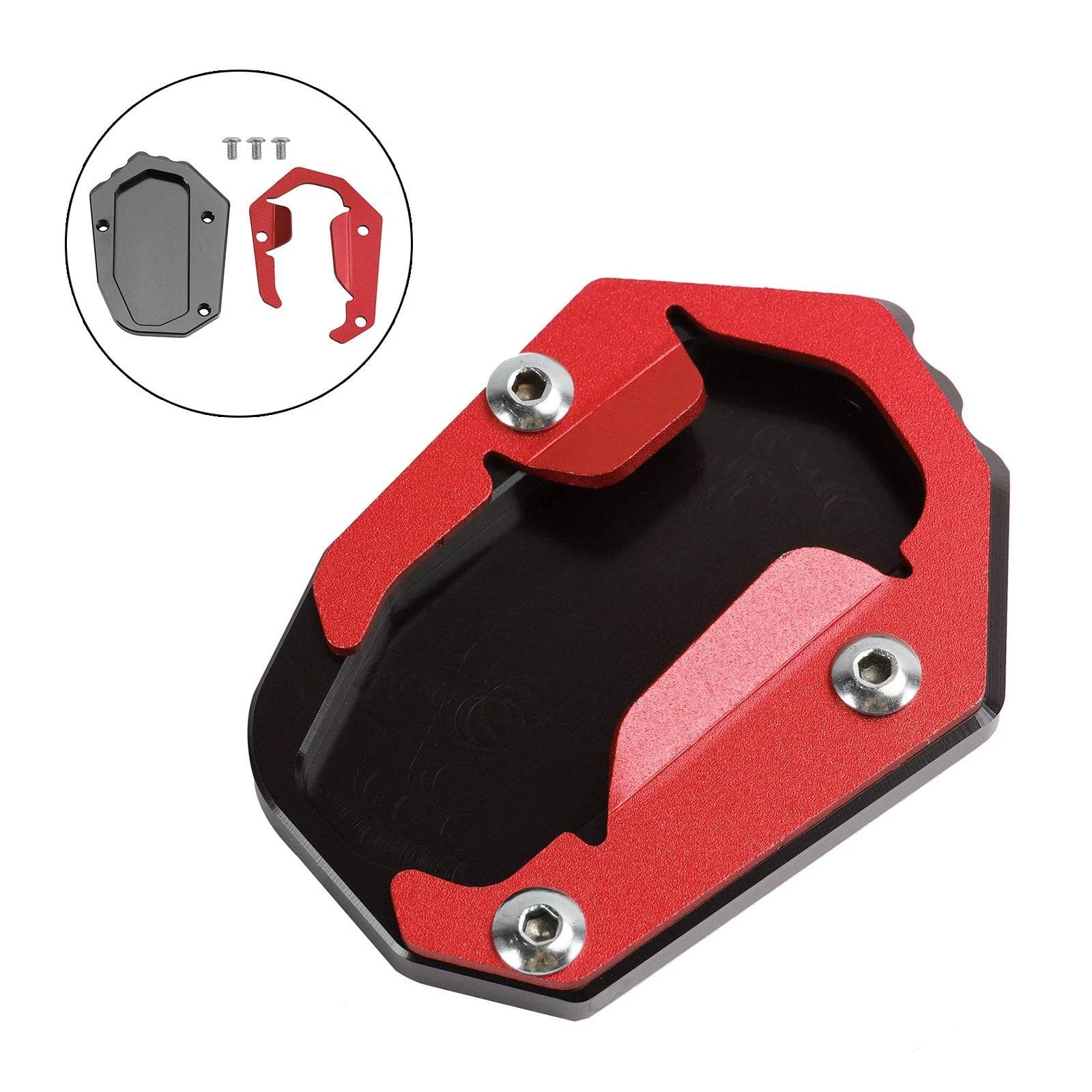 Kickstand Enlarge Plate Pad for BMW R1300 (2024–2024) Red