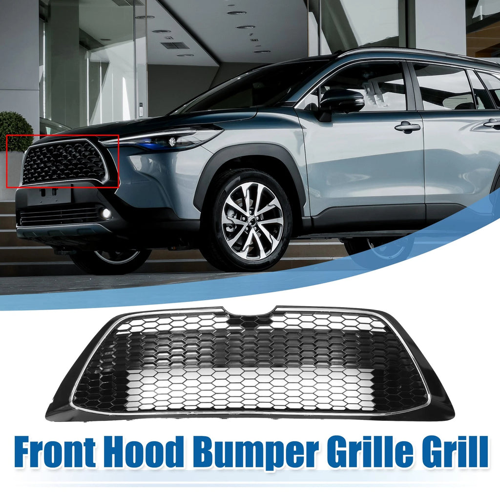 Front Lower Hood Bumper Grille for Toyota Corolla (2014–2019) - Chrome