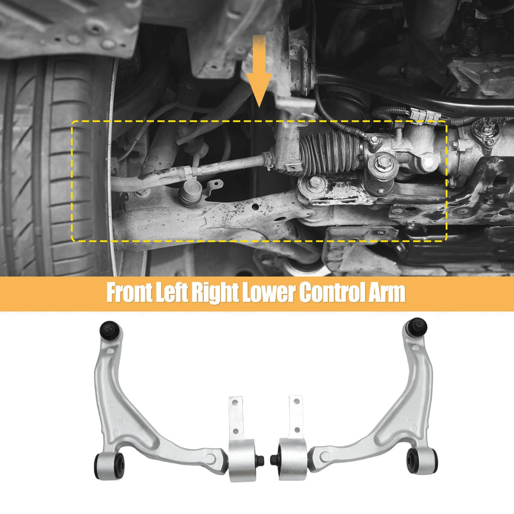 2X Front Lower Control Arms w/Ball Joints for Honda Pilot (2009–2015)