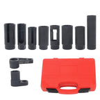Set of 10 O2 Oxygen Sensor and Oil Pressure Socket Tools for Automotive