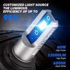 2X NOVSIGHT 9012 HIR2 LED Headlight Bulbs 6500K 12000LM for High/Low Beam