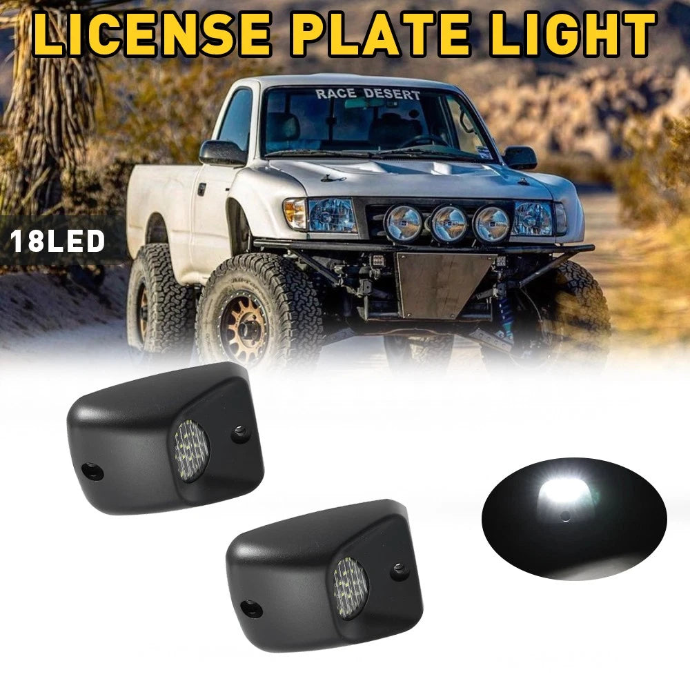2X LED License Plate Light RED OLED for Toyota Tacoma Tundra (1995–2004)