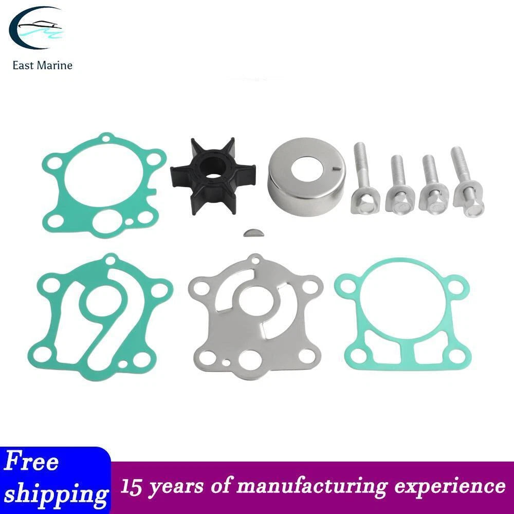 Water Pump Impeller Kit for Yamaha 2-Str 25 30 HP (6J8-W0078-A2, 18-3430)