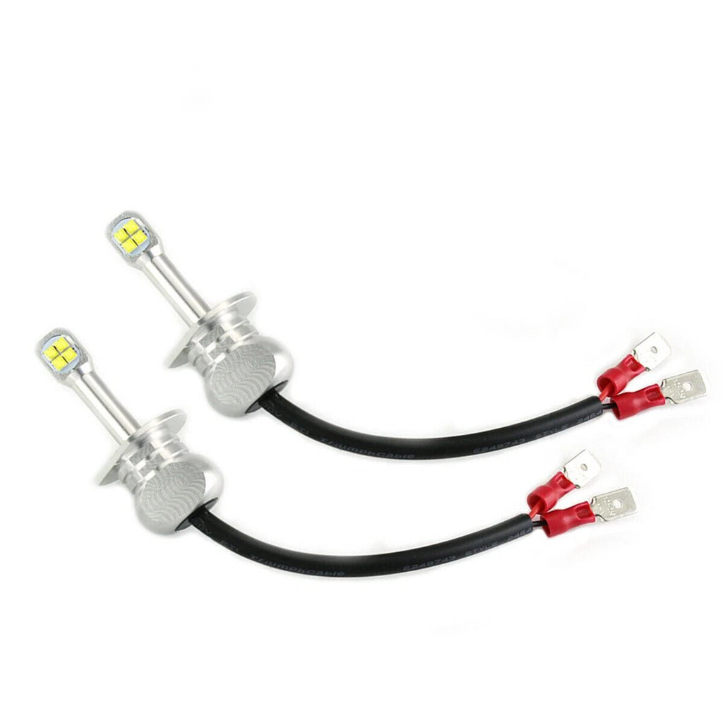 2x H1 6000K White LED High Beam Headlight Bulbs for Kia Optima (2009-2015)