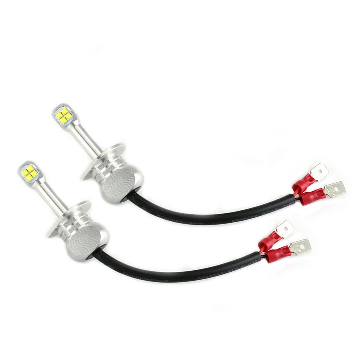 2x H1 6000K White LED High Beam Headlight Bulbs for Kia Optima (2009-2015)