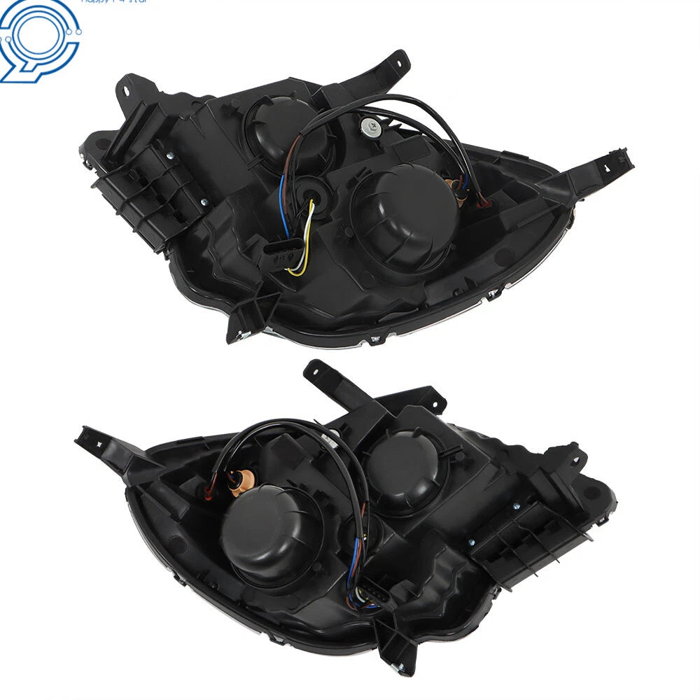 Set of 2 Headlights for Chevy Equinox (2010-2015) Halogen Chrome Housing