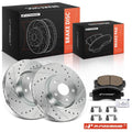 Front Drilled Brake Rotors & Ceramic Pads for Subaru Impreza (2017–2023)