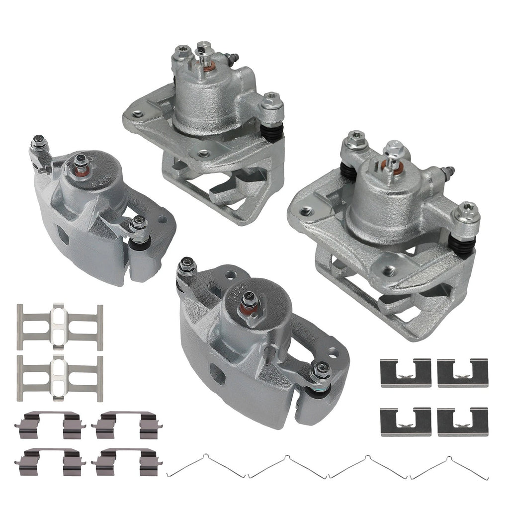 4X Brake Caliper Set Front Rear for Honda Element (2003–2011) 19B2589 19B2588 19B2662